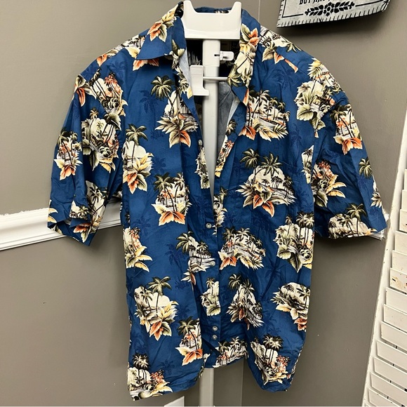 Tropical button down shirt - Picture 1 of 4